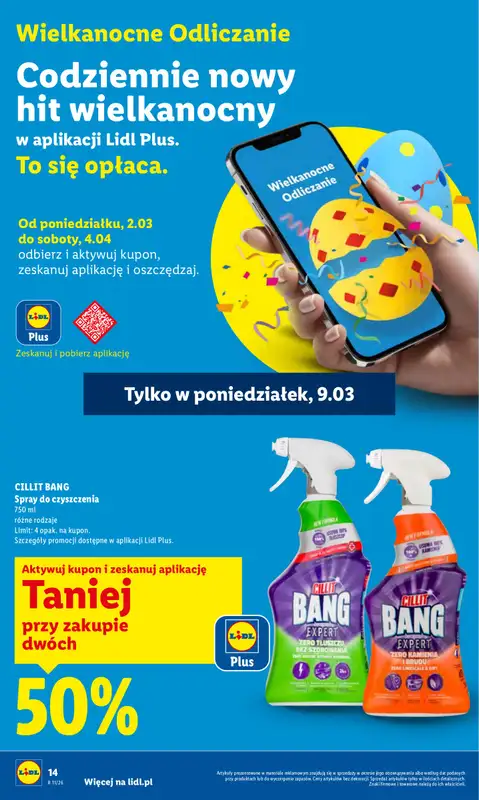 Lidl - gazetka promocyjna Oferta od poniedziałku od poniedziałku 09.03 do środy 11.03 - strona 14