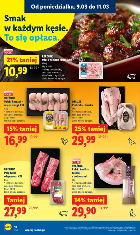 Lidl - gazetka promocyjna Oferta od poniedziałku od poniedziałku 09.03 do środy 11.03 - strona 32