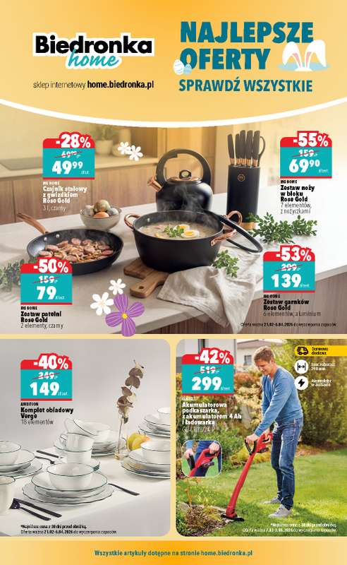 Biedronka Home - gazetka promocyjna Najlepsze oferty od niedzieli 08.03 do niedzieli 03.05