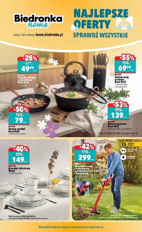 Biedronka Home - gazetka promocyjna Najlepsze oferty od niedzieli 08.03 do niedzieli 03.05
