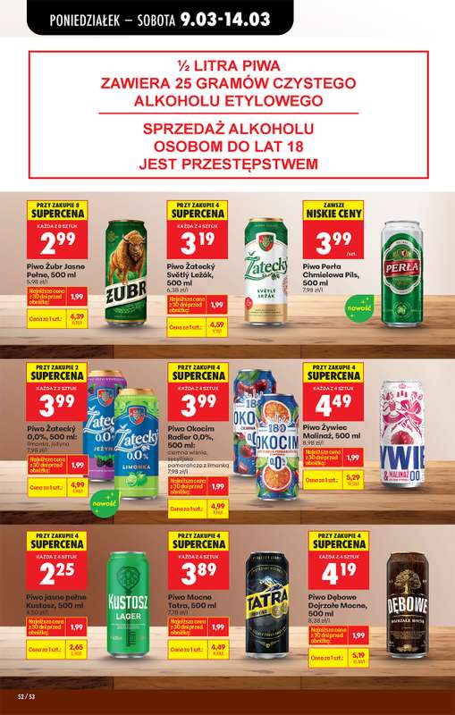 Biedronka - gazetka promocyjna Od poniedziałku od poniedziałku 09.03 do soboty 14.03 - strona 62
