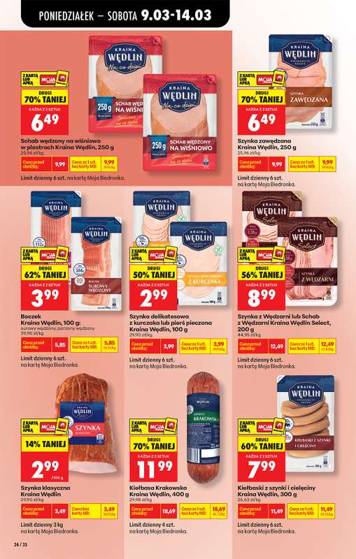 Biedronka - gazetka promocyjna Od poniedziałku, Z ladą tradycyjną od poniedziałku 09.03 do soboty 14.03 - strona 40