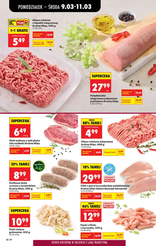 Biedronka - gazetka promocyjna Od poniedziałku, Z ladą tradycyjną od poniedziałku 09.03 do soboty 14.03 - strona 32