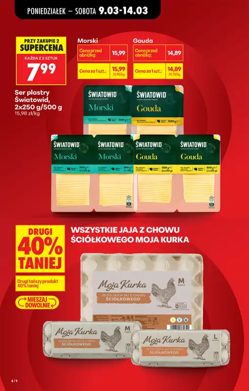 Biedronka - gazetka promocyjna Od poniedziałku, Z ladą tradycyjną od poniedziałku 09.03 do soboty 14.03 - strona 8
