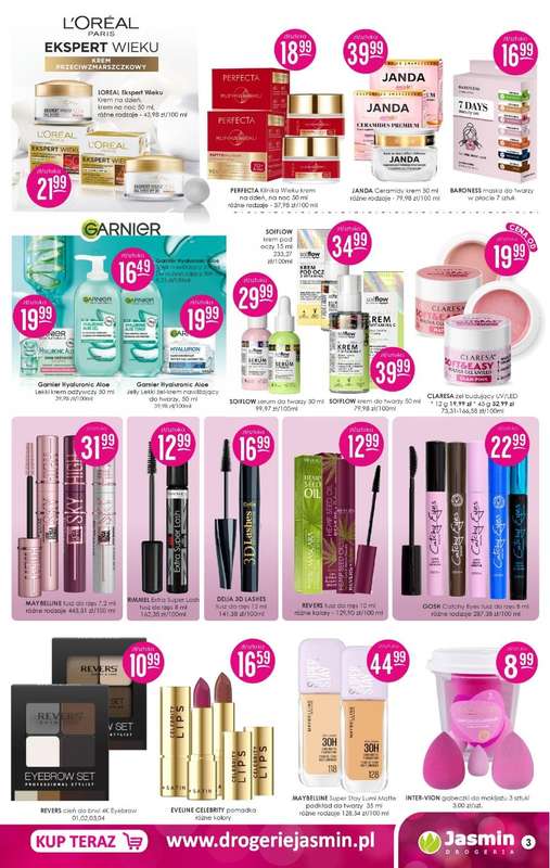 Drogerie Jasmin - gazetka promocyjna Gazetka od poniedziałku 09.03 do wtorku 31.03 - strona 3