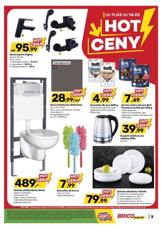 Bricomarche - gazetka promocyjna Hot Ceny od środy 11.03 do soboty 14.03 - strona 3