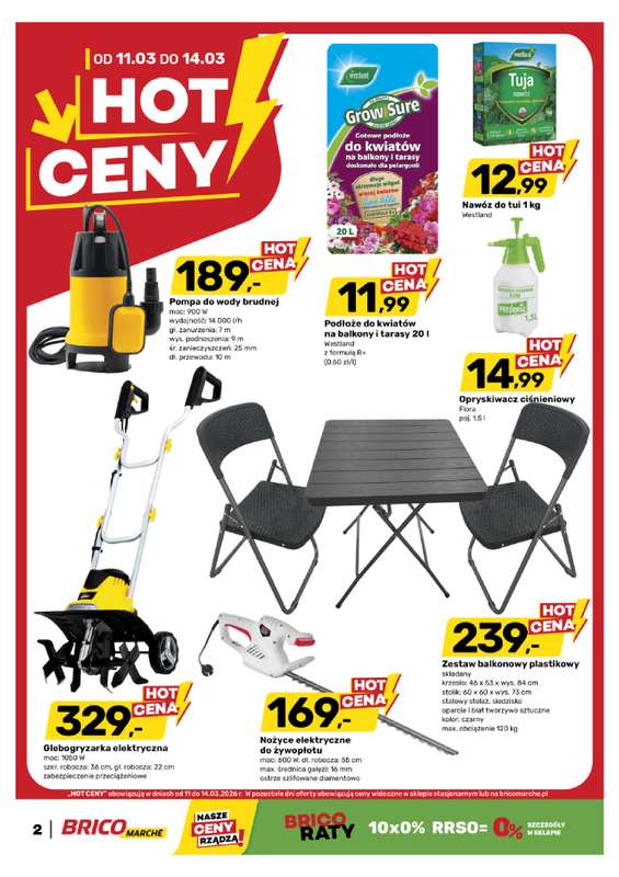 Bricomarche - gazetka promocyjna Hot Ceny od środy 11.03 do soboty 14.03 - strona 2