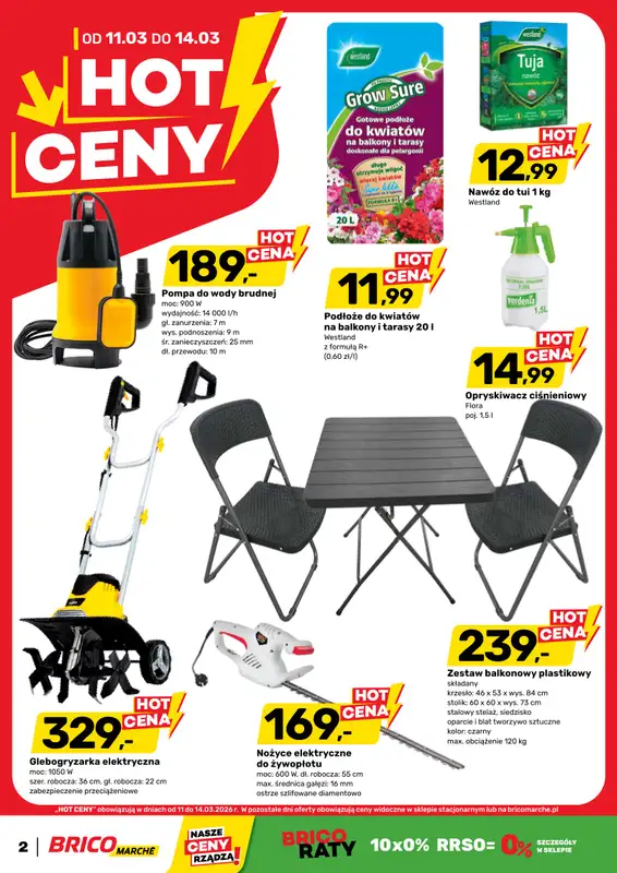 Bricomarche - gazetka promocyjna Gazetka od środy 11.03 do soboty 21.03 - strona 2