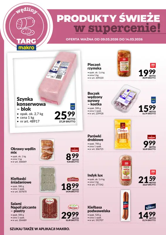 Makro - gazetka promocyjna Targ MAKRO - oferta świeża w super cenach! od poniedziałku 09.03 do soboty 14.03 - strona 3
