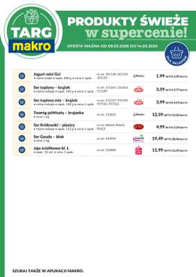 Makro - gazetka promocyjna Targ MAKRO - oferta świeża w super cenach! od poniedziałku 09.03 do soboty 14.03 - strona 7