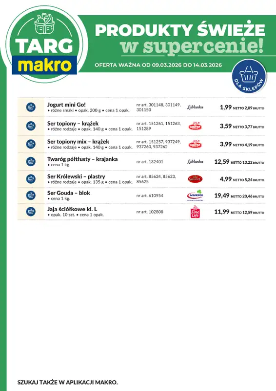 Makro - gazetka promocyjna Targ MAKRO - oferta świeża w super cenach! od poniedziałku 09.03 do soboty 14.03 - strona 7