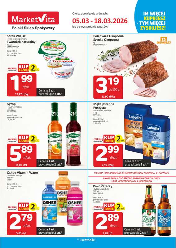 Marketvita - gazetka promocyjna Wielosztuki  do środy 18.03