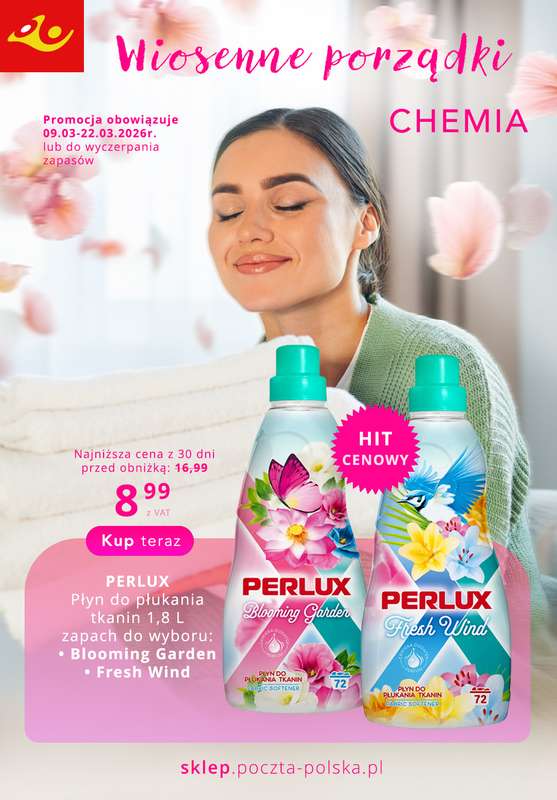 Poczta Polska - gazetka promocyjna Gazetka Wiosenne porządki od poniedziałku 09.03 do niedzieli 22.03