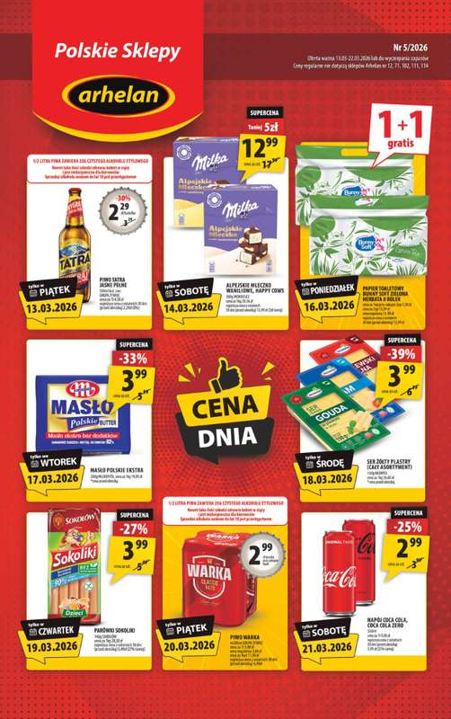 Arhelan - gazetka promocyjna Gazetka od piątku 13.03 do niedzieli 22.03