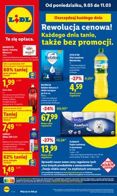 Lidl - gazetka promocyjna Oferta od poniedziałku od poniedziałku 09.03 do środy 11.03