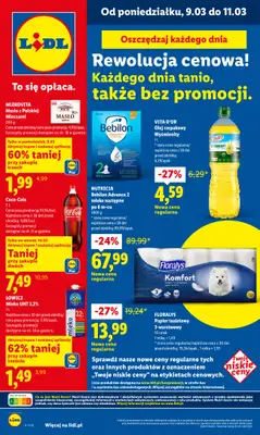 Lidl - gazetka promocyjna Oferta od poniedziałku od poniedziałku 09.03 do środy 11.03
