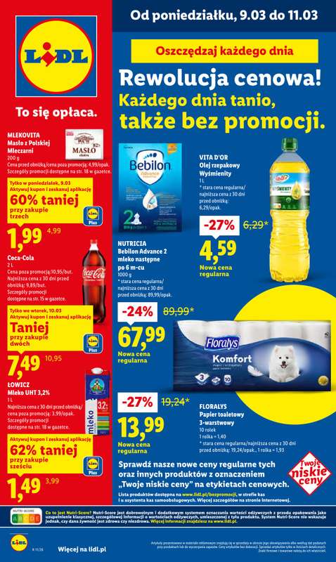 Lidl - gazetka promocyjna Oferta od poniedziałku od poniedziałku 09.03 do środy 11.03
