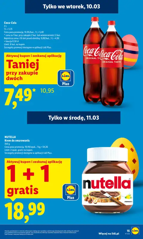 Lidl - gazetka promocyjna Oferta od poniedziałku od poniedziałku 09.03 do środy 11.03 - strona 15