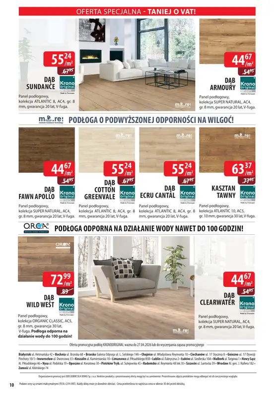 Dobre Dla Domu - gazetka promocyjna Gazetka od poniedziałku 09.03 do czwartku 30.04 - strona 10