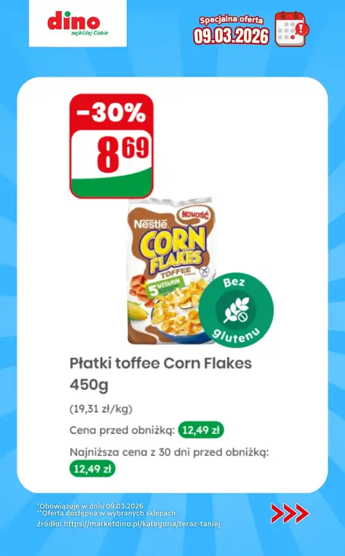 Dino - gazetka promocyjna Specjalna oferta na 09.03.2026 - promocje spoza gazetki od poniedziałku 09.03 do poniedziałku 09.03 - strona 10