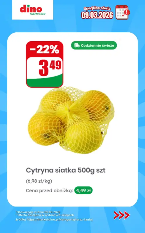 Dino - gazetka promocyjna Specjalna oferta na 09.03.2026 - promocje spoza gazetki   - strona 3