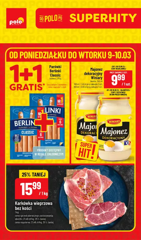 POLOmarket - gazetka promocyjna Super hity  