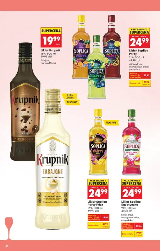 Biedronka - gazetka promocyjna Czas na toast od poniedziałku 09.03 do soboty 21.03 - strona 34