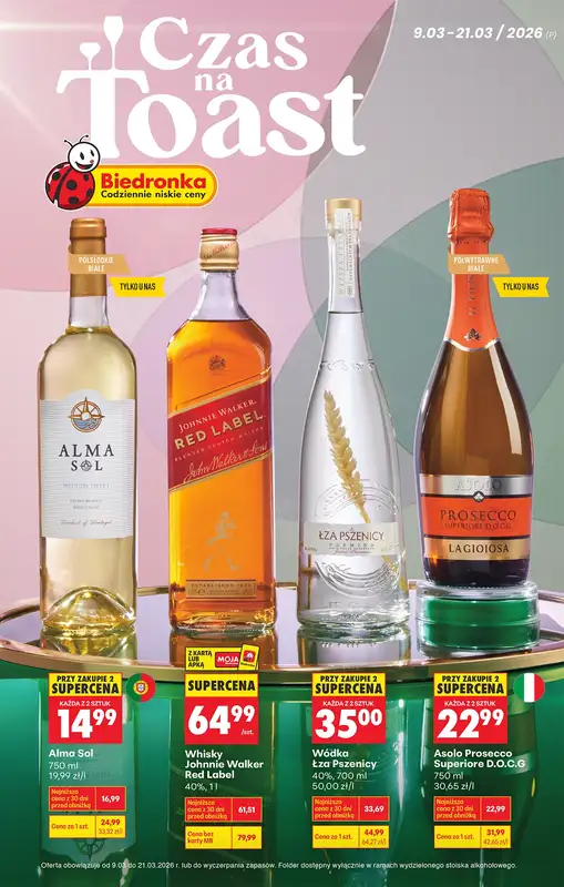 Biedronka - gazetka promocyjna Czas na toast  