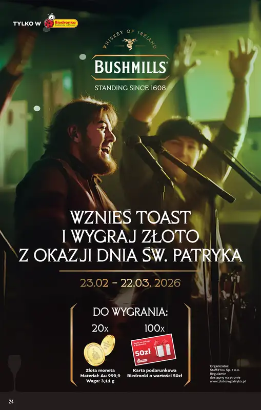 Biedronka - gazetka promocyjna Czas na toast od poniedziałku 09.03 do soboty 21.03 - strona 24