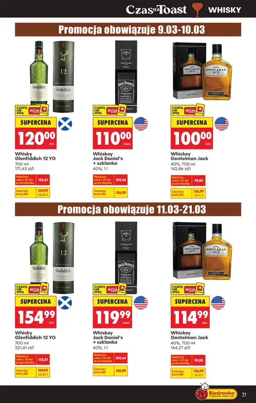 Biedronka - gazetka promocyjna Czas na toast od poniedziałku 09.03 do soboty 21.03 - strona 27