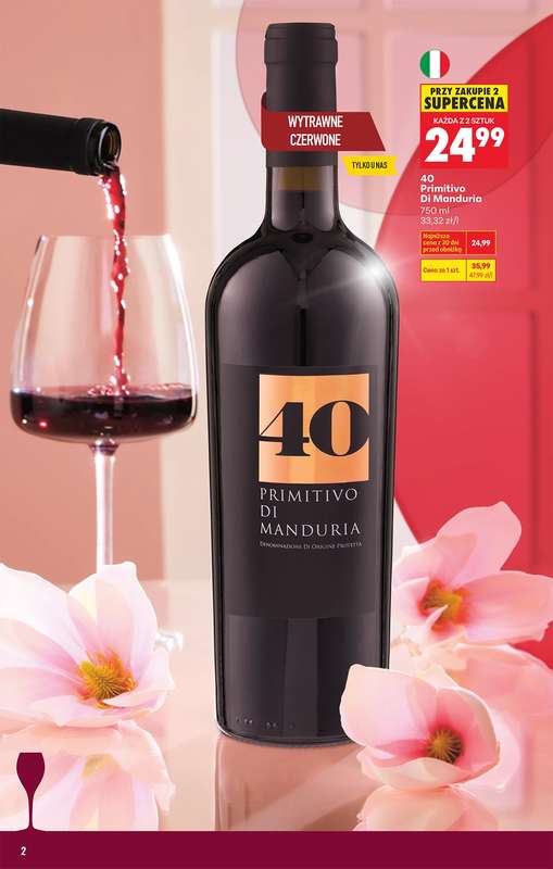 Biedronka - gazetka promocyjna Czas na toast od poniedziałku 09.03 do soboty 21.03 - strona 2