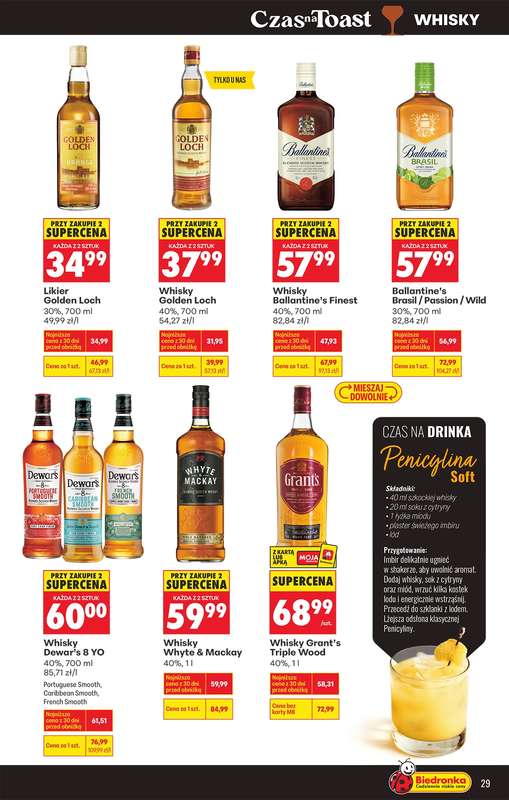 Biedronka - gazetka promocyjna Czas na toast od poniedziałku 09.03 do soboty 21.03 - strona 29