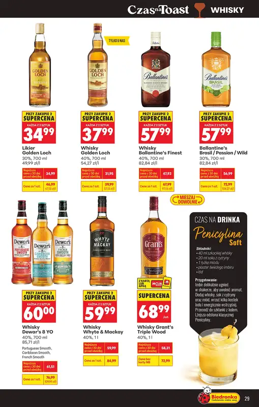 Biedronka - gazetka promocyjna Czas na toast od poniedziałku 09.03 do soboty 21.03 - strona 29