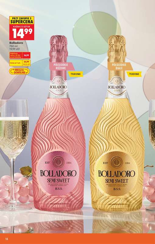 Biedronka - gazetka promocyjna Czas na toast od poniedziałku 09.03 do soboty 21.03 - strona 14