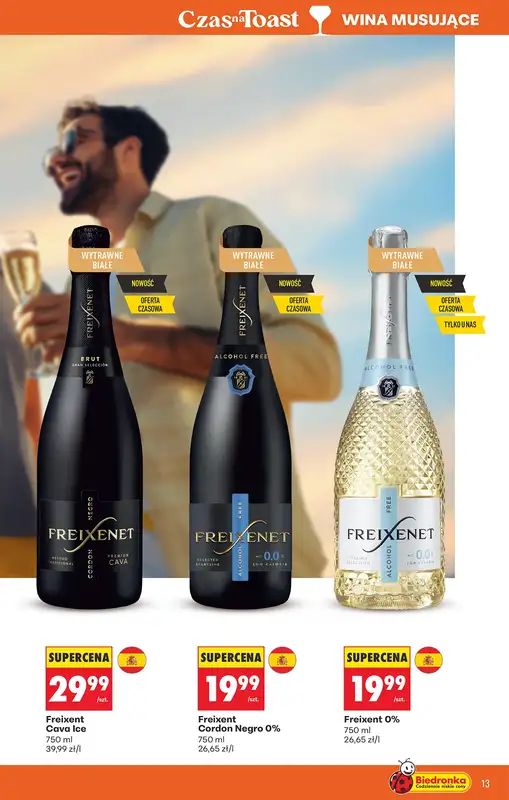 Biedronka - gazetka promocyjna Czas na toast od poniedziałku 09.03 do soboty 21.03 - strona 13