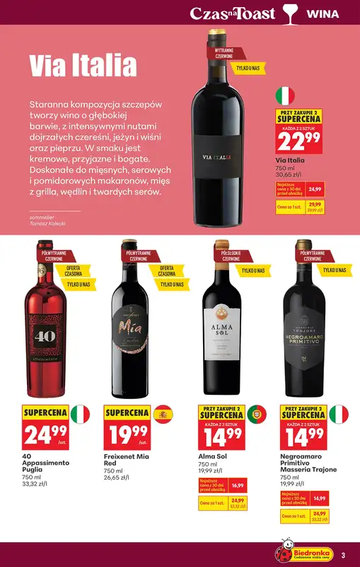 Biedronka - gazetka promocyjna Czas na toast   - strona 3