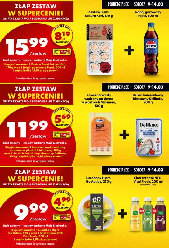 Biedronka - gazetka promocyjna Biedronkowe oszczędności od poniedziałku 09.03 do środy 11.03 - strona 9