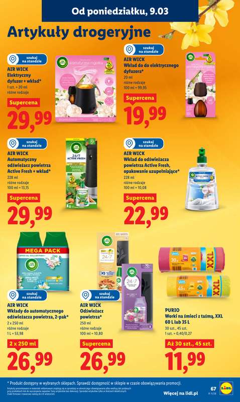 Lidl - gazetka promocyjna Oferta od poniedziałku od poniedziałku 09.03 do środy 11.03 - strona 67