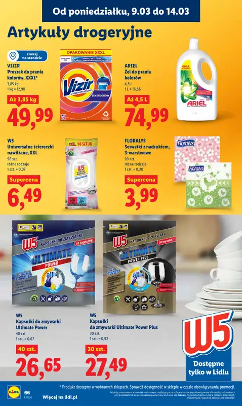Lidl - gazetka promocyjna Oferta od poniedziałku od poniedziałku 09.03 do środy 11.03 - strona 66