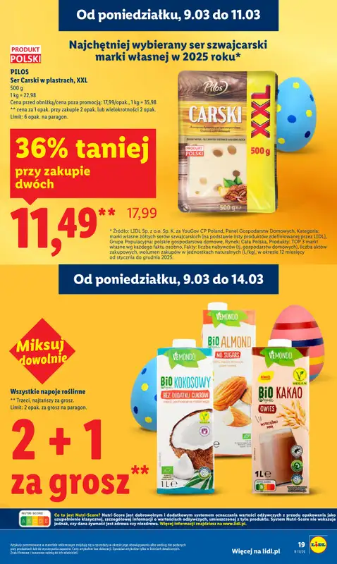Lidl - gazetka promocyjna Oferta od poniedziałku od poniedziałku 09.03 do środy 11.03 - strona 19