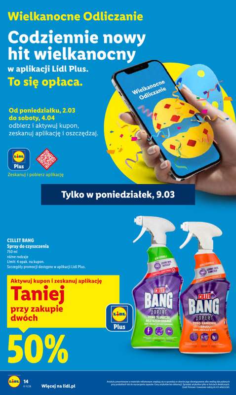Lidl - gazetka promocyjna Oferta od poniedziałku od poniedziałku 09.03 do środy 11.03 - strona 14