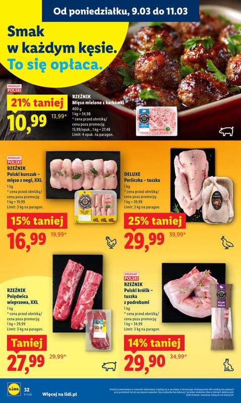 Lidl - gazetka promocyjna Oferta od poniedziałku od poniedziałku 09.03 do środy 11.03 - strona 32