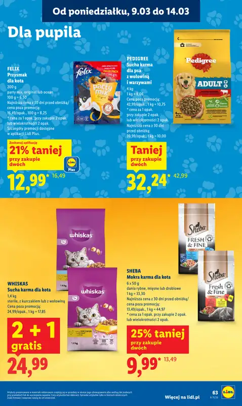 Lidl - gazetka promocyjna Oferta od poniedziałku od poniedziałku 09.03 do środy 11.03 - strona 63