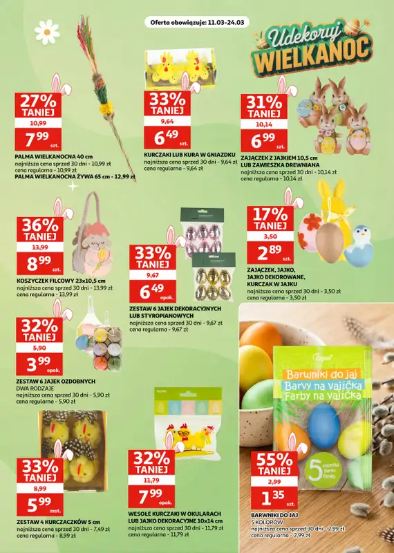 Auchan - gazetka promocyjna Gazetka Zielona Góra I Wielkanoc pełna radości od środy 11.03 do wtorku 24.03 - strona 19