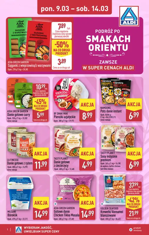 Aldi - gazetka promocyjna Podróż po smakach orientu w Aldi!  
