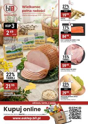 bi1 - gazetka promocyjna Gazetka Ełk I Wielkanoc pełna radości od środy 11.03 do wtorku 24.03