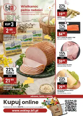 bi1 - gazetka promocyjna Gazetka Rzeszów I Wielkanoc pełna radości od środy 11.03 do wtorku 24.03