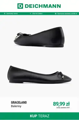 Deichmann - gazetka promocyjna Baleriny damskie od poniedziałku 09.03  - strona 5