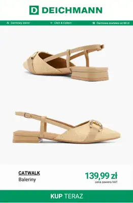 Deichmann - gazetka promocyjna Baleriny damskie od poniedziałku 09.03  - strona 4