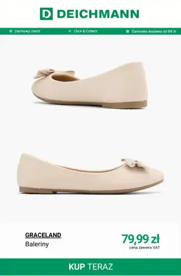 Deichmann - gazetka promocyjna Baleriny damskie od poniedziałku 09.03  - strona 6